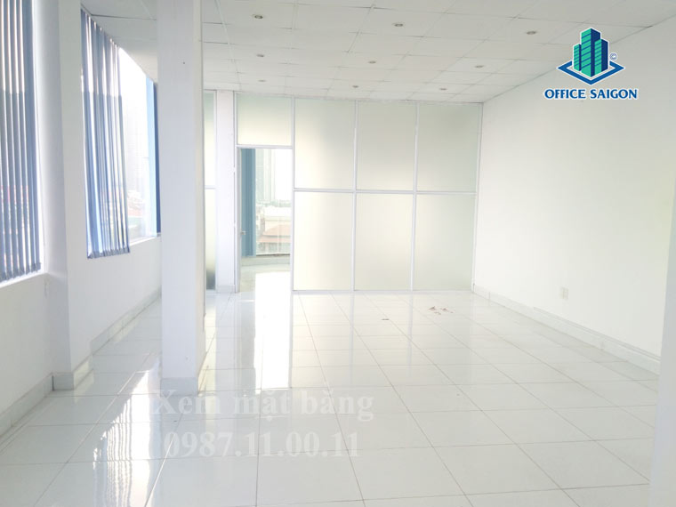 Diện tích nguyên sàn cho thuê thực tế tại Blue Office building