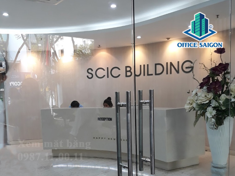 Lễ tân tại tòa nhà văn phòng cho thuê SCIC Building quận 3