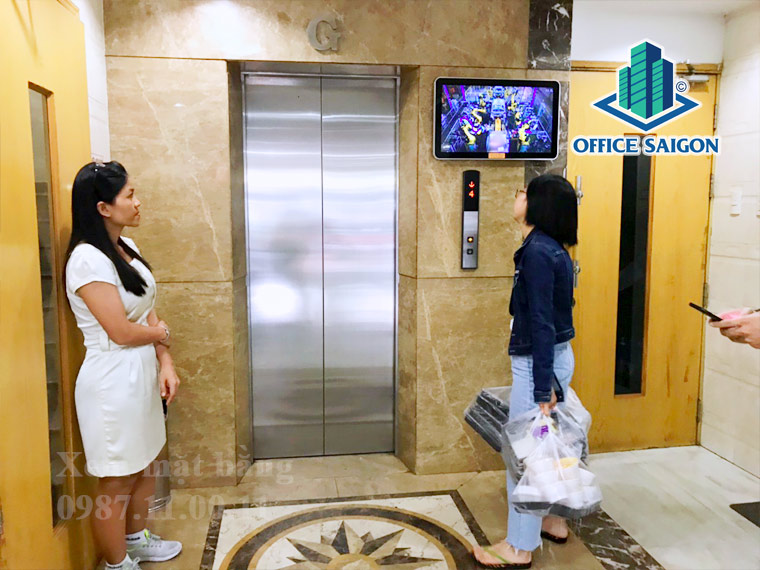 Hệ thống thang máy sang trọng tại tòa nhà Minh Tinh Building quận 3