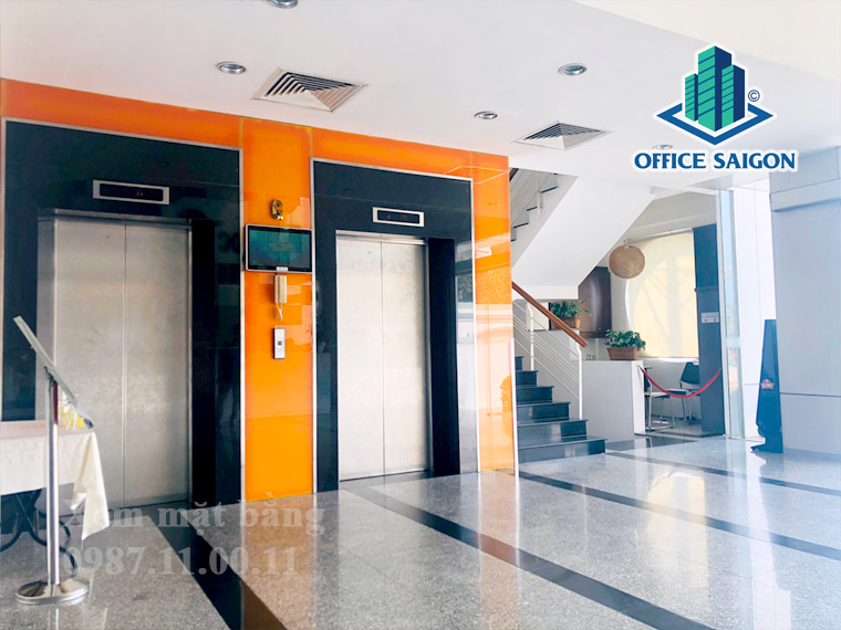 Hệ thống thang máy sang trọng tại văn phòng cho thuê DC Tower quận 3