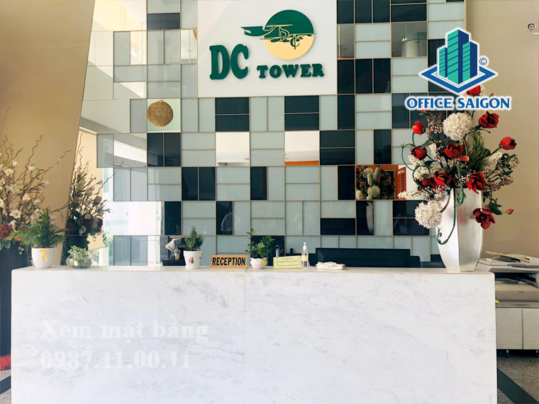 Lễ tân tại tòa nhà cho thuê văn phòng DC Tower quận 3