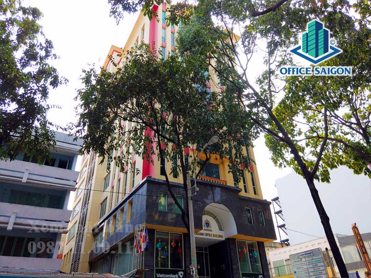 View cạnh bên của tòa nhà cho thuê văn phòng tại quận 3 An Khánh Building