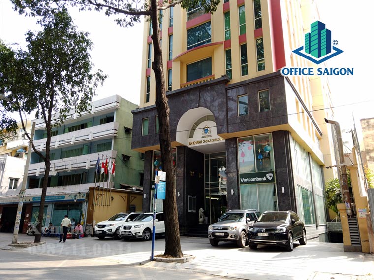 Mặt tiền tòa nhà cho thuê văn phòng tại quận 3 An Khánh Building