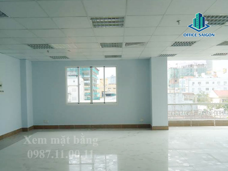 View mặt bằng thực tế tại tòa nhà văn phòng Trandicorp building quận 4