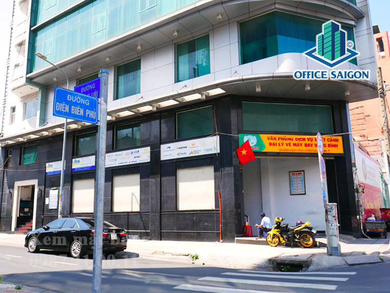 Tổng quan bên ngoài tòa nhà văn phòng cho thuê Hoàng Nguyên Building Quận 1