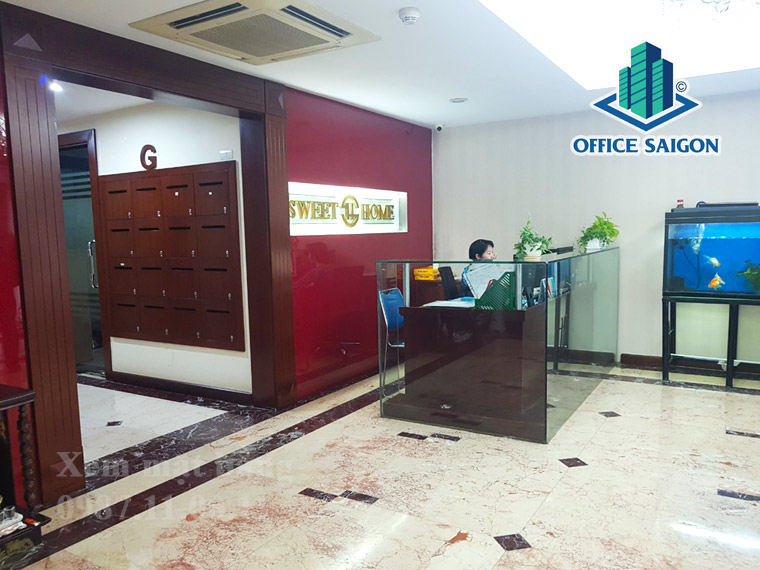 Sảnh tiếp tân tại tòa nhà cho thuê văn phòng TND Building Quận 1