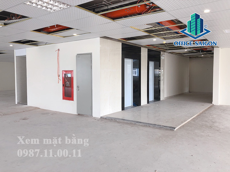 Hệ thống thang máy tại văn phòng cho thuê quận Bình Thạnh Bcons 2 tower