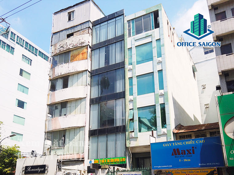 View cạnh của tòa nhà cho thuê văn phòng 158DBP building quận 3