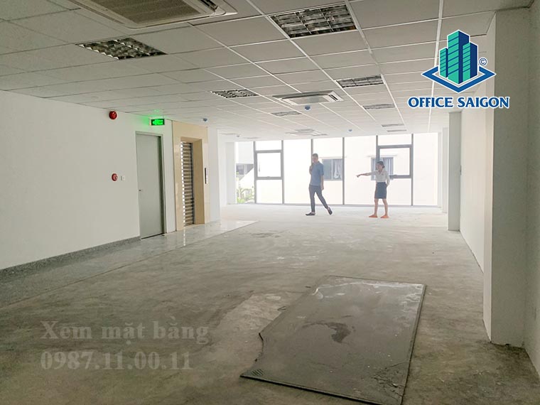 Mặt bằng tầng M tại văn phòng cho thuê Head building quận Tân Bình