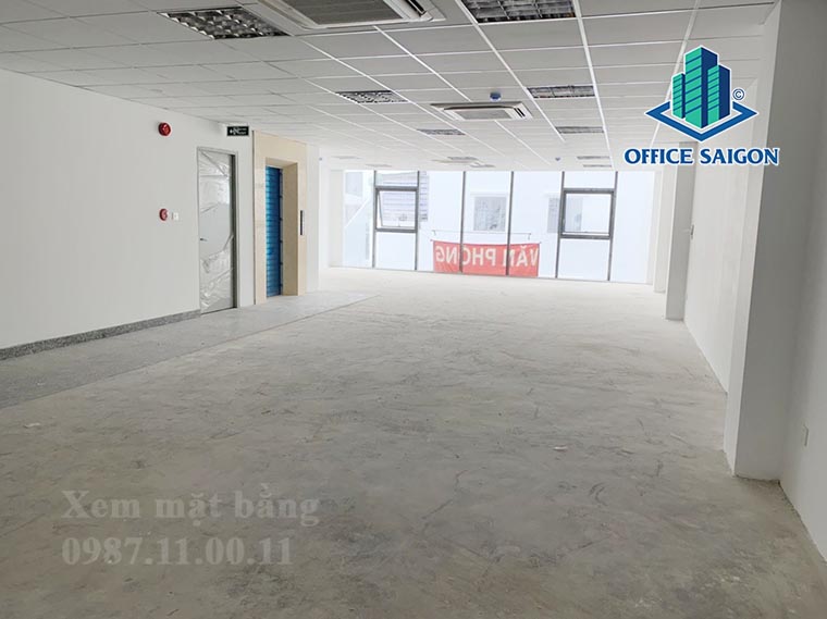 Mặt bằng trống tại văn phòng cho thuê Head building quận Tân Bình