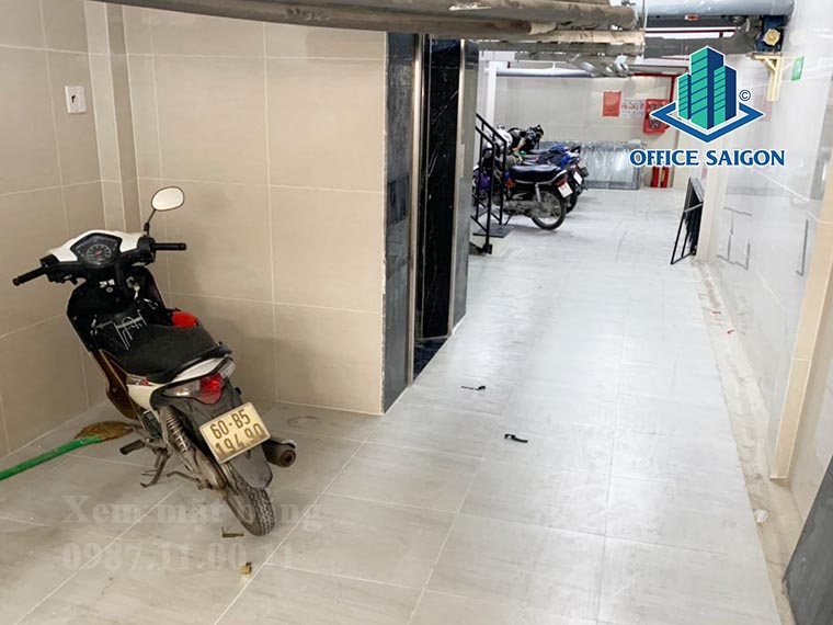 Hầm giữ xe tại văn phòng cho thuê PCL building quận Tân Bình