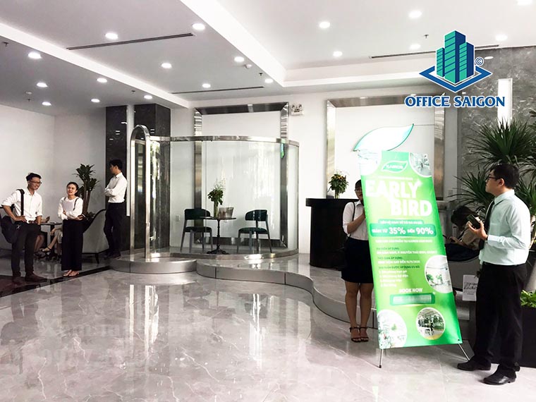 Không gian tại tầng trệt văn phòng cho thuê DAG tower quận 1