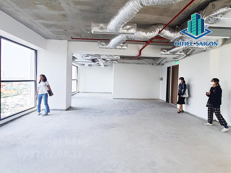 Mặt bằng 80m2 tại tầng 12 văn phòng cho thuê WorcQ2 building quận 2