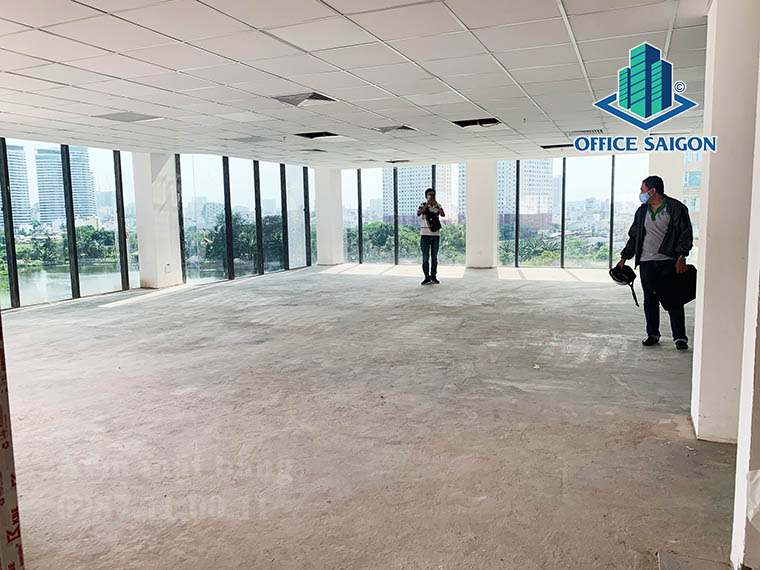 Mặt bằng view sông tại văn phòng cho thuê IOS building quận Bình Thạnh