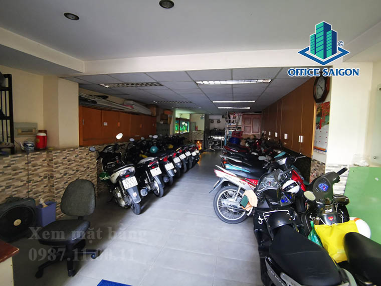 Hầm giữ xe tại văn phòng cho thuê G House building quận 1
