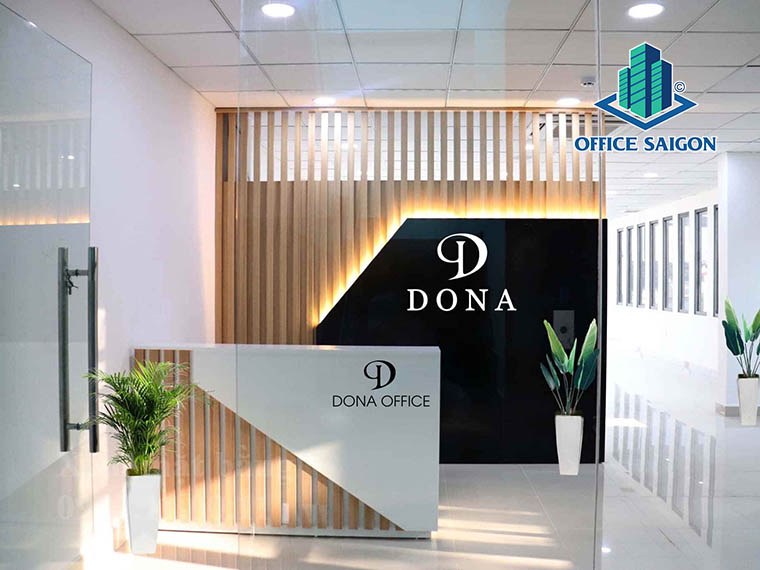 Quầy lễ tân tại văn phòng cho thuê Dona Central quận 10
