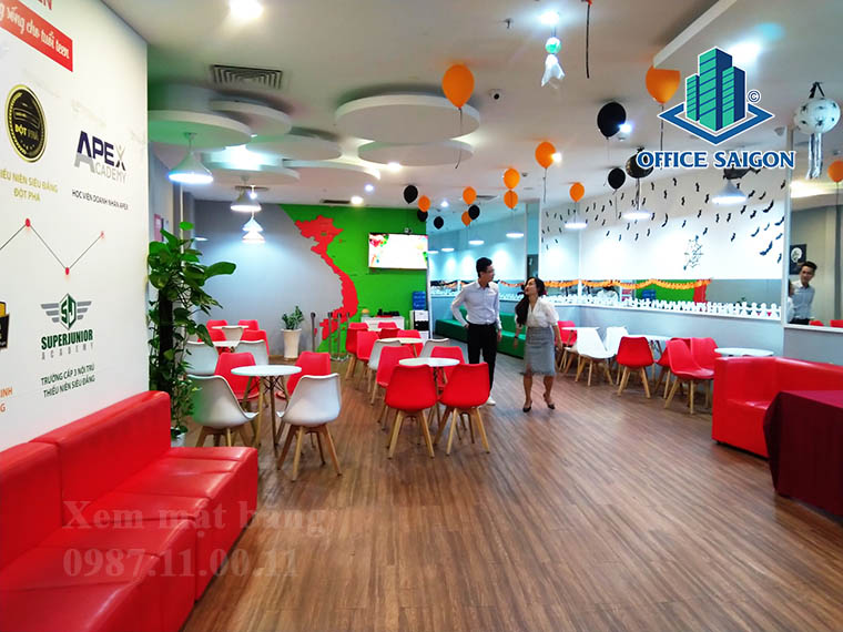 Mặt bằng tại tầng 3 văn phòng cho thuê The Blue Square quận Tân Bình