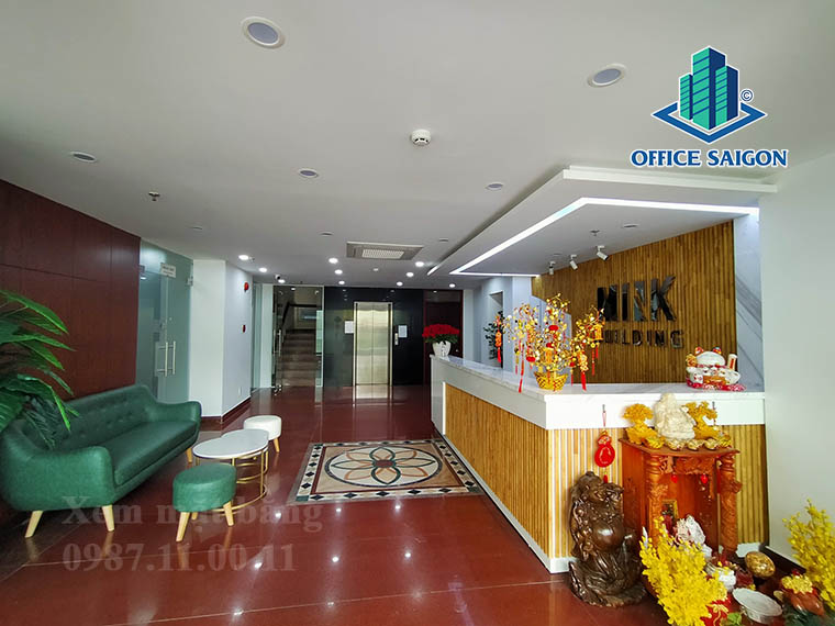 Khu vực tầng trệt văn phòng cho thuê MINK building quận Tân Bình