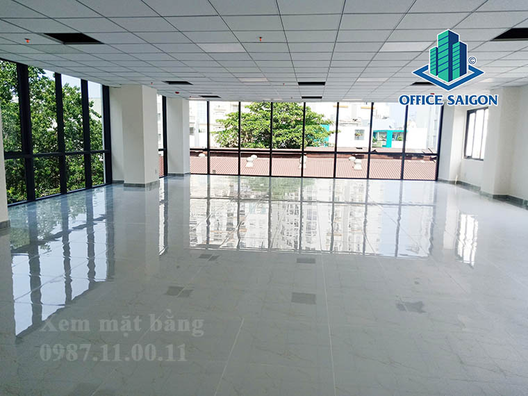Mặt bằng trống tại tầng 2 văn phòng cho thuê TSA LQĐ building quận Phú Nhuận
