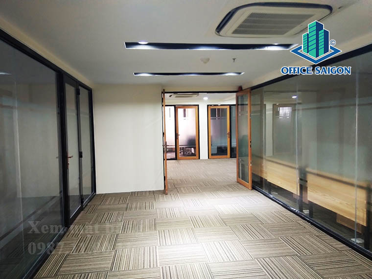 Mặt bằng lót thảm sang trọng tại văn phòng cho thuê Orchard Garden quận Phú Nhuận