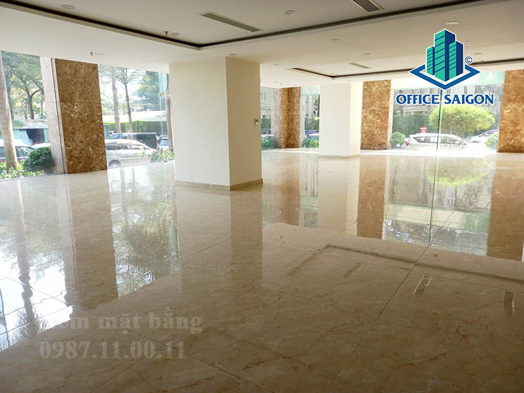 Mặt bằng 128m2 tại tầng trệt văn phòng cho thuê Golden King building quận 7