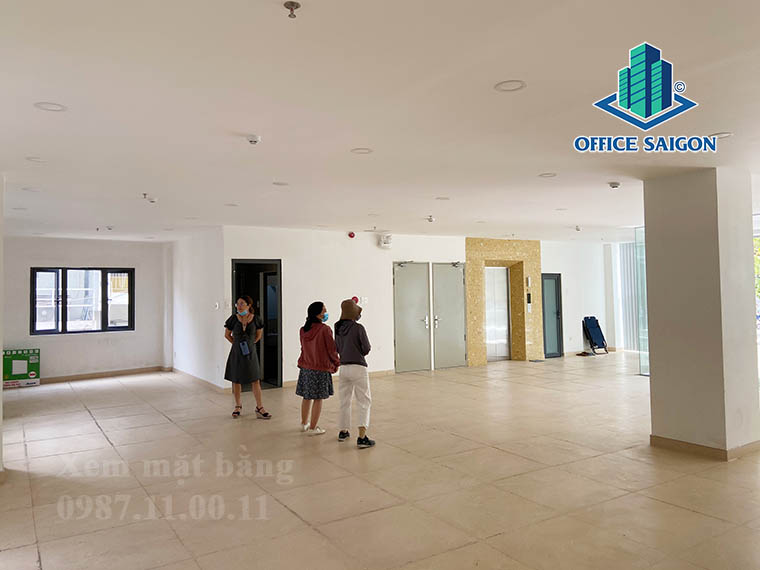 Mặt bằng tầng trệt tại văn phòng cho thuê G8 Tower quận Bình Thạnh