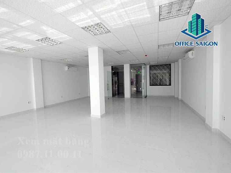Mặt bằng trống 90m2 giá tốt tại văn phòng cho thuê Việt Data building quận Bình Thạnh