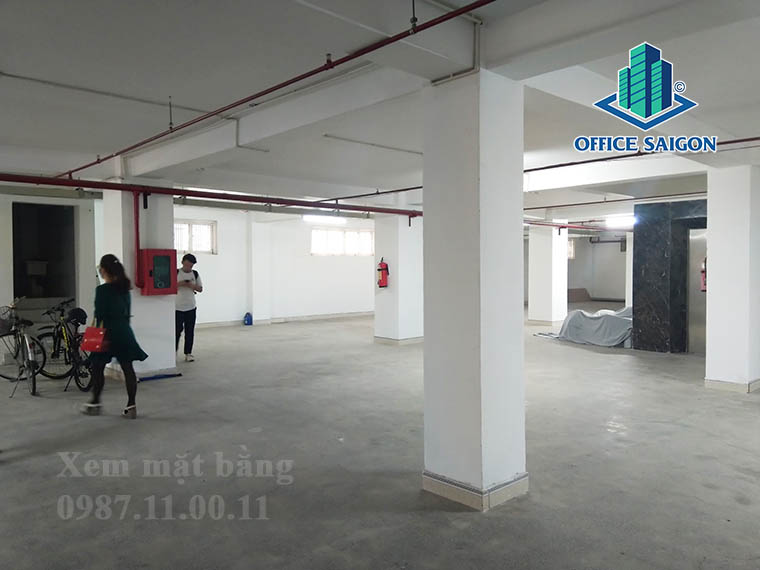 Mặt bằng tầng hầm cho thuê tại văn phòng cho thuê Thái Sơn SP Building quận Bình Thạnh