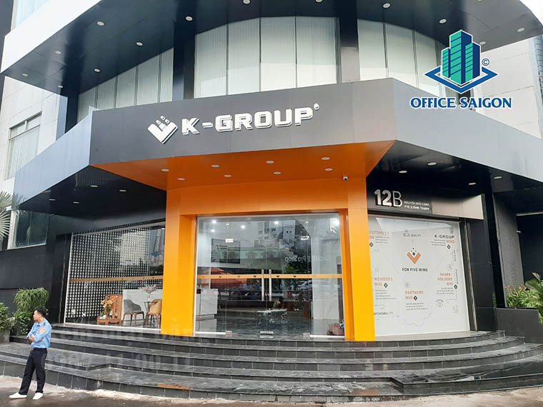 Lối vào văn phòng cho thuê K-Group building quận Bình Thạnh