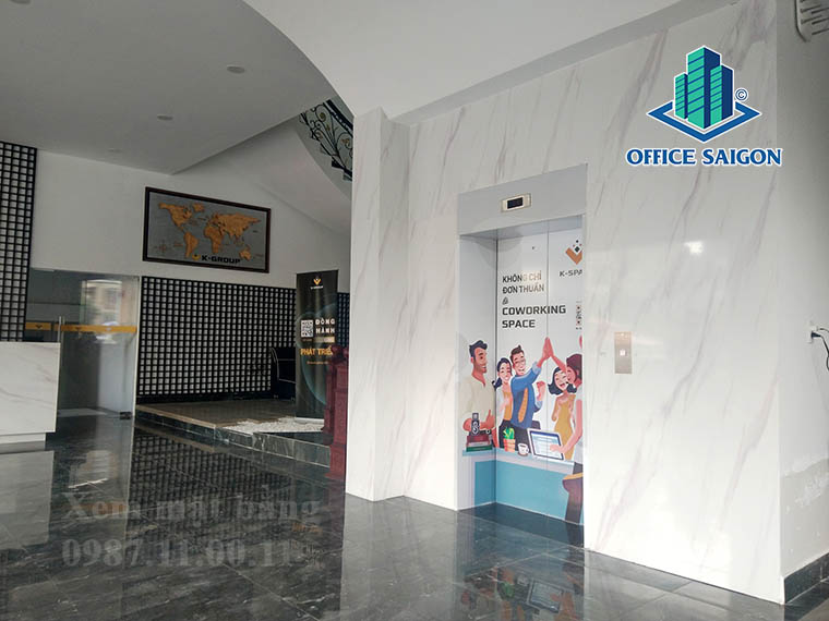 Thang máy tại văn phòng cho thuê K-Group building quận Bình Thạnh