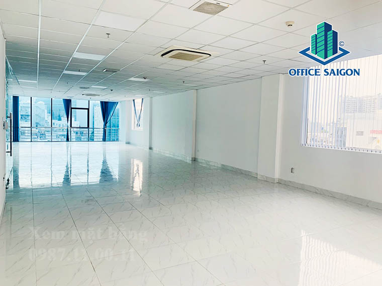 Mặt bằng có view tại tầng 5 văn phòng cho thuê Saigon Building 2 quận Tân Bình