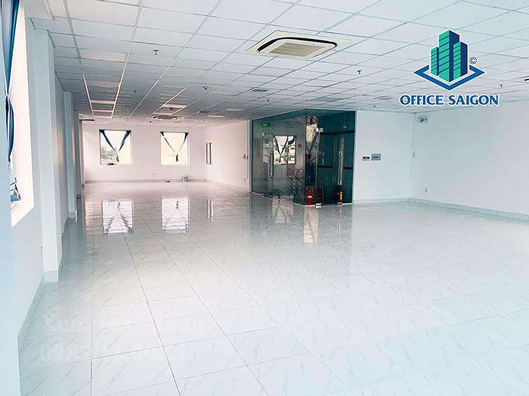 Mặt bằng lót gạch sang trọng tại văn phòng cho thuê Saigon Building 2 quận Tân Bình