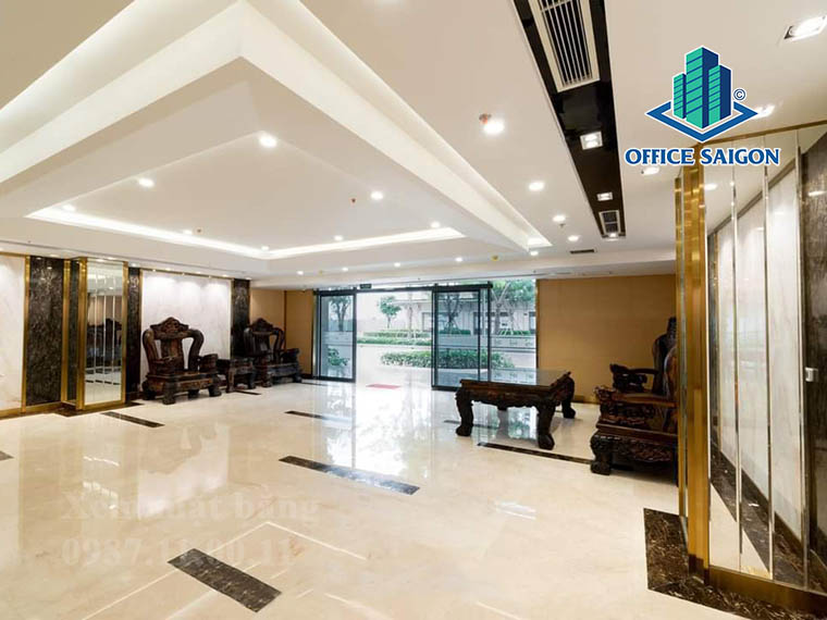 Khu tiếp khách tại tầng trệt văn phòng cho thuê BSI tower quận Thủ Đức