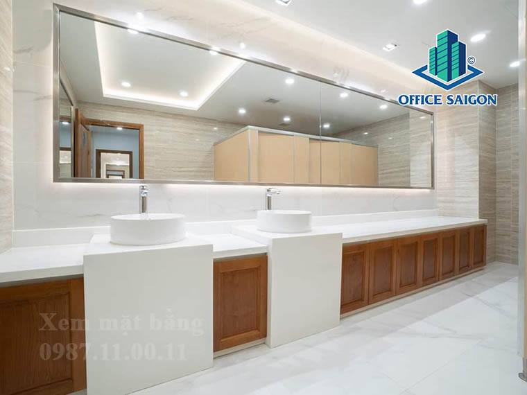 Hệ thống toilet nữ tại văn phòng cho thuê BSI tower quận Thủ Đức