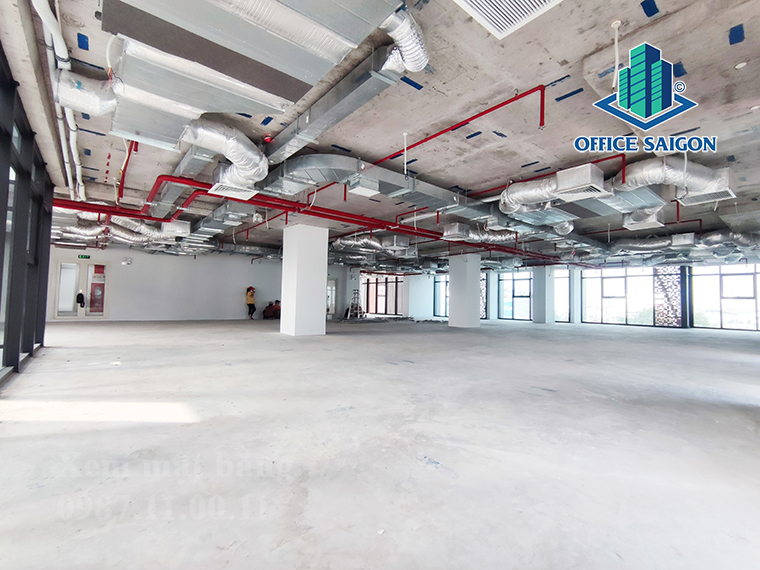 Mặt bằng tầng 8 giá tốt tại văn phòng cho thuê The Six 8 Building quận Tân Bình