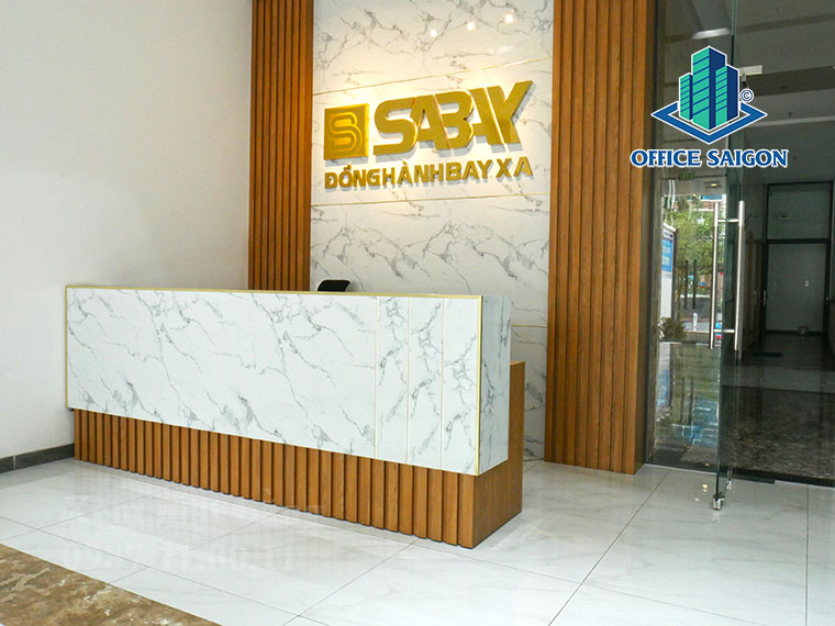 Lễ tân tại văn phòng cho thuê Sabay building Trường Chinh quận Tân Bình