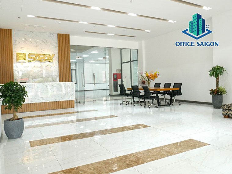 Mặt bằng tầng trệt văn phòng cho thuê Sabay building Trường Chinh quận Tân Bình