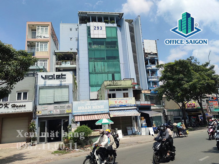 Góc nhìn bên phải cho thuê văn phòng toà nhà Compa Building Quận Bình Thạnh