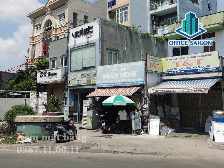 Góc nhìn bên phải cho thuê văn phòng toà nhà Saigonres Quận Bình Thạnh