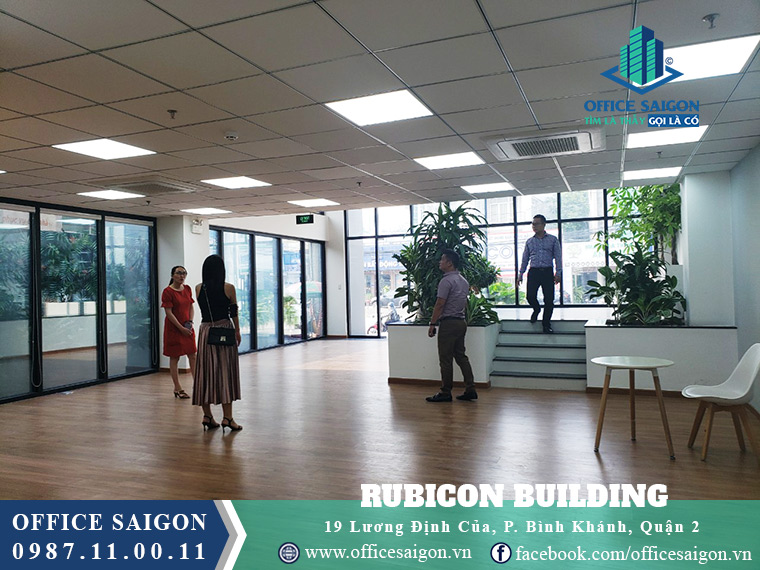 View sàn bên trong toà nhà Rubicon cho thuê văn phòng Quận 2