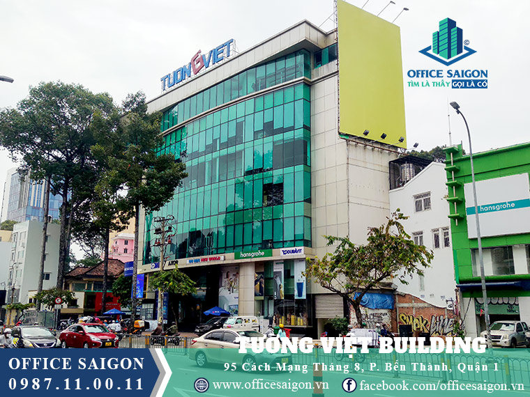 Góc nhìn bên trái cho thuê văn phòng toà nhà Tường Việt Quận 1