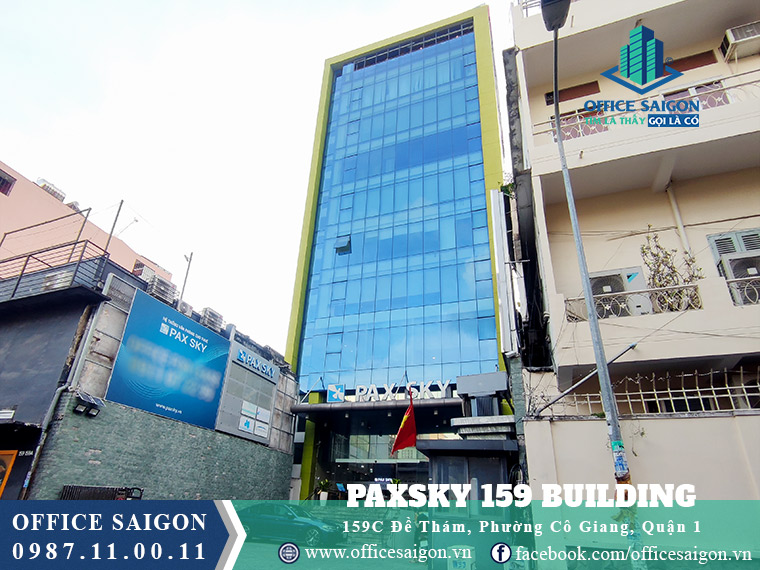 Góc nhìn bên phải cho thuê văn phòng toà nhà Paxsky Point Quận 1