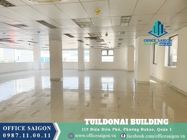 View sàn cho thuê văn phòng toà nhà Tuildonai Quận 1