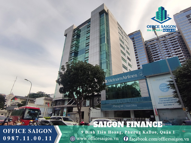 Góc nhìn bên phải cho thuê văn phòng toà nhà Saigon Finance Quận 1