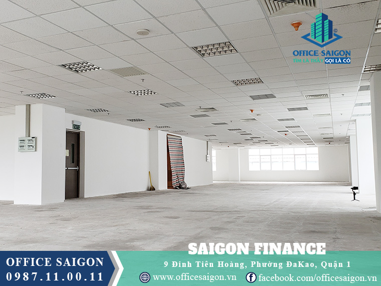 View sàn cho thuê văn phòng toà nhà Saigon Finance Quận 1