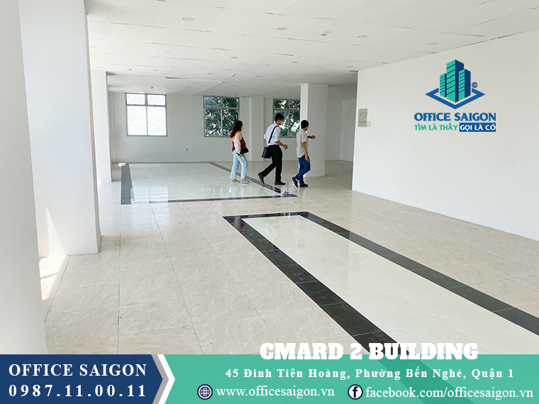 View sàn cho thuê văn phòng tạiaij toà nhà Cmard 2 Quận 1