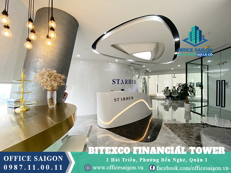 Sảnh lễ tân toà nha Bitexco Financial Towerquận 1	