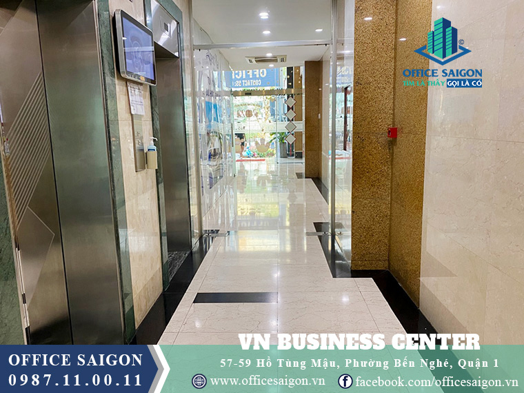 Thang máy toà nhà cho thuê Việt Nam Business Center Quận 1