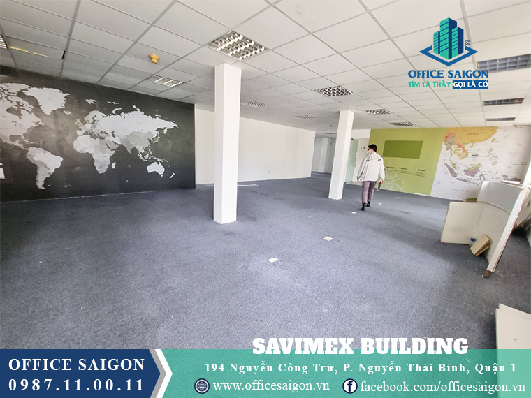 View sàn cho thuê văn phòng tại toà nhà Savimex Quận 1