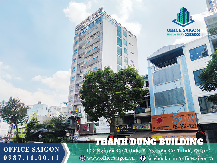 View mặt phía trước tòa nhà Thanh Dung building